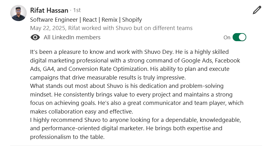 Linkedin Reviews 3